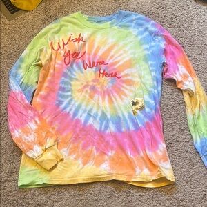 Astroworld tour Travis Scott Tour Tie-Dye Long Sleeve Shirt